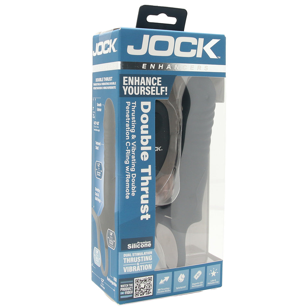Jock Double Thrust Remote Vibe with C-Ring Anal Sex Toys > Anal Vibrators