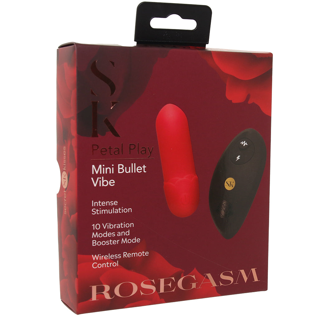 Secret Kisses Petal Play Mini Bullet Vibe with Remote Vibrators > Bullet and Egg Vibrators