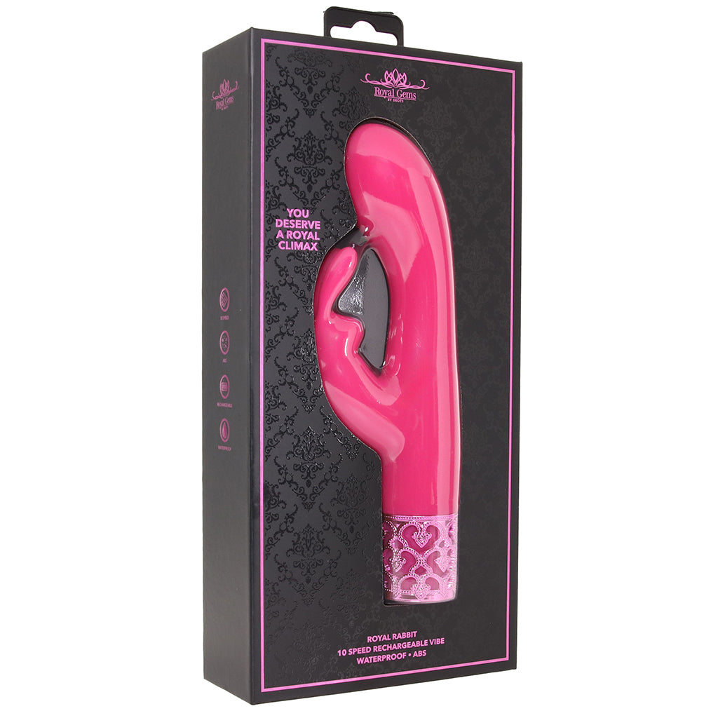 Royal Gems Rabbit Vibe in Pink Vibrators > Rabbit Vibrators
