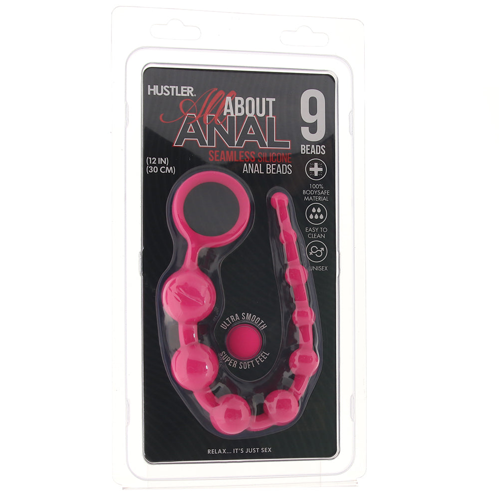All About Anal Seamless Anal Beads in Pink Anal Sex Toys > Anal Beads