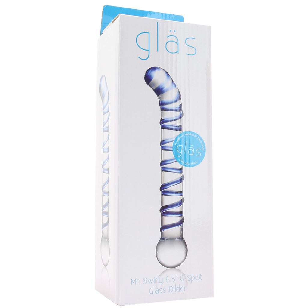 gläs Mr. Swirly 6.5 Inch G-Spot Glass Dildo Dildo Sex Toys > Pyrex Glass Dildos