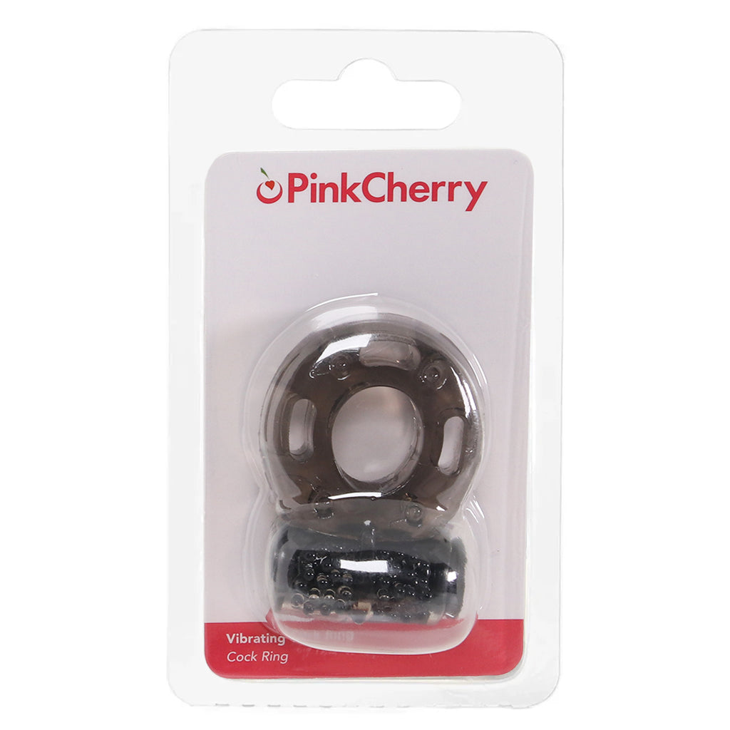 PinkCherry Vibrating Cock Ring in Smoke Cock Rings
