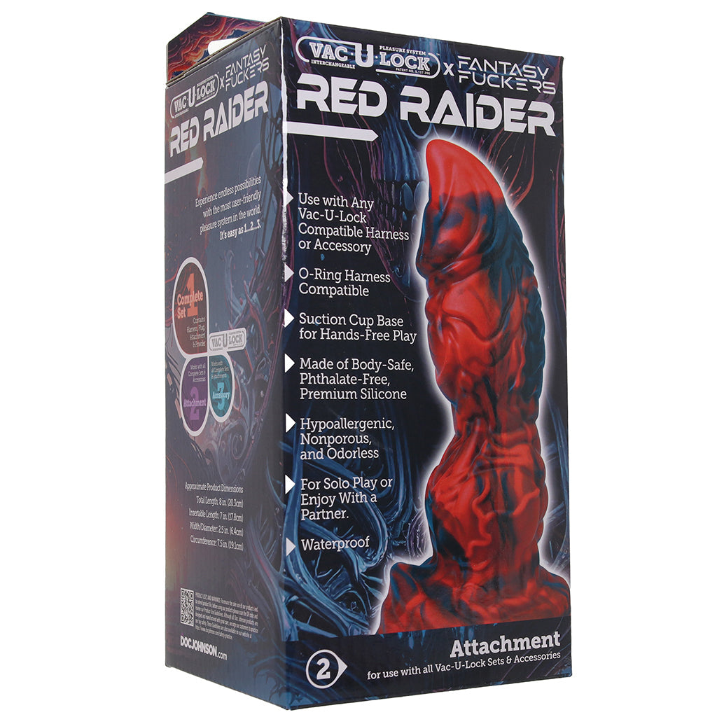Fantasy F*ckers Red Raider Vac-U-Lock Dildo Dildo Sex Toys > Anal Dildos
