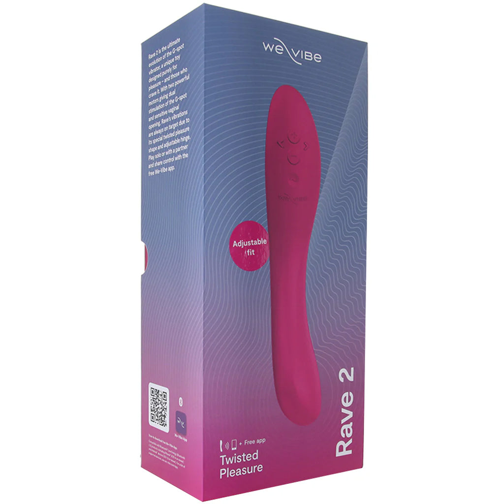We-Vibe Rave 2 Silicone G-Spot Vibe in Fuschia Vibrators > G-Spot Vibrators