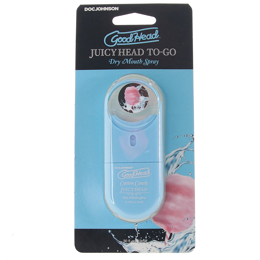 GoodHead Juicy Head Dry Mouth Spray To-Go in Cotton Candy Lubes and Lotions > Flavored Sex Lubes