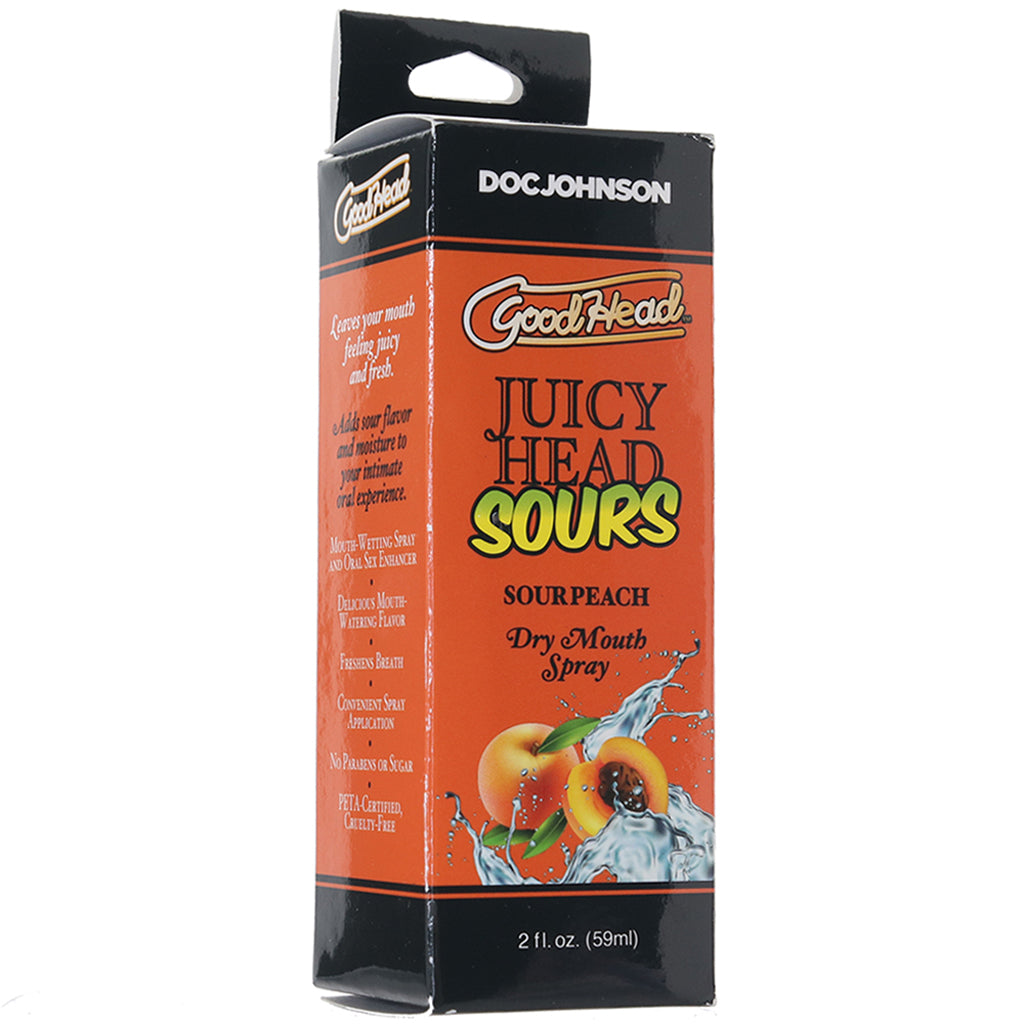 GoodHead Juicy Head Sours Mouth Spray 2oz/59ml in Peach Lubes and Lotions > Flavored Sex Lubes