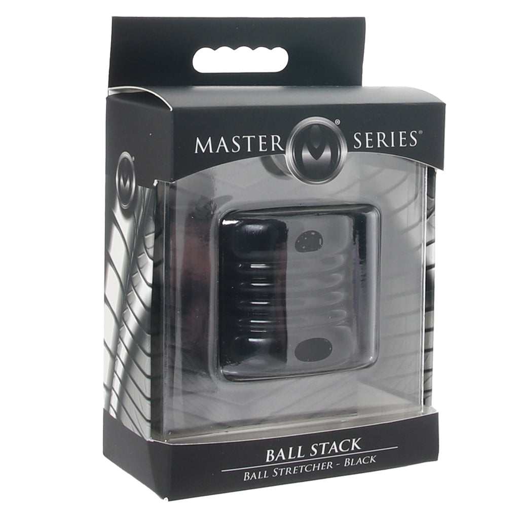 Master Series Ball Stack Ball Stretcher in Black Bondage and Fetish > Cock and Ball Devices