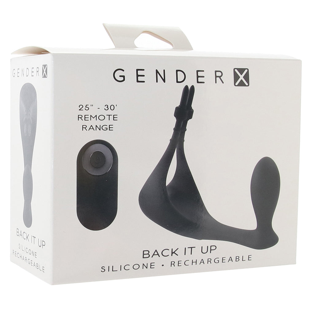 Gender X Back It Up Remote Plug and Ring Vibe Cock Rings