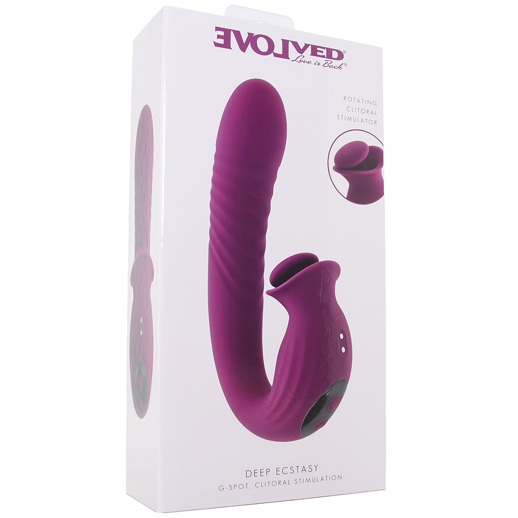 Deep Ecstasy G-Spot Thrusting Vibe Vibrators > Rabbit Vibrators
