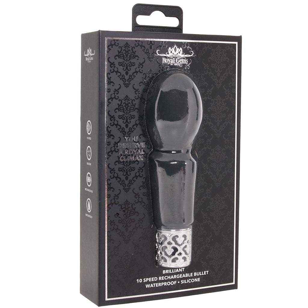 Royal Gems Brilliant Bullet Vibe in Black Vibrators > Bullet and Egg Vibrators