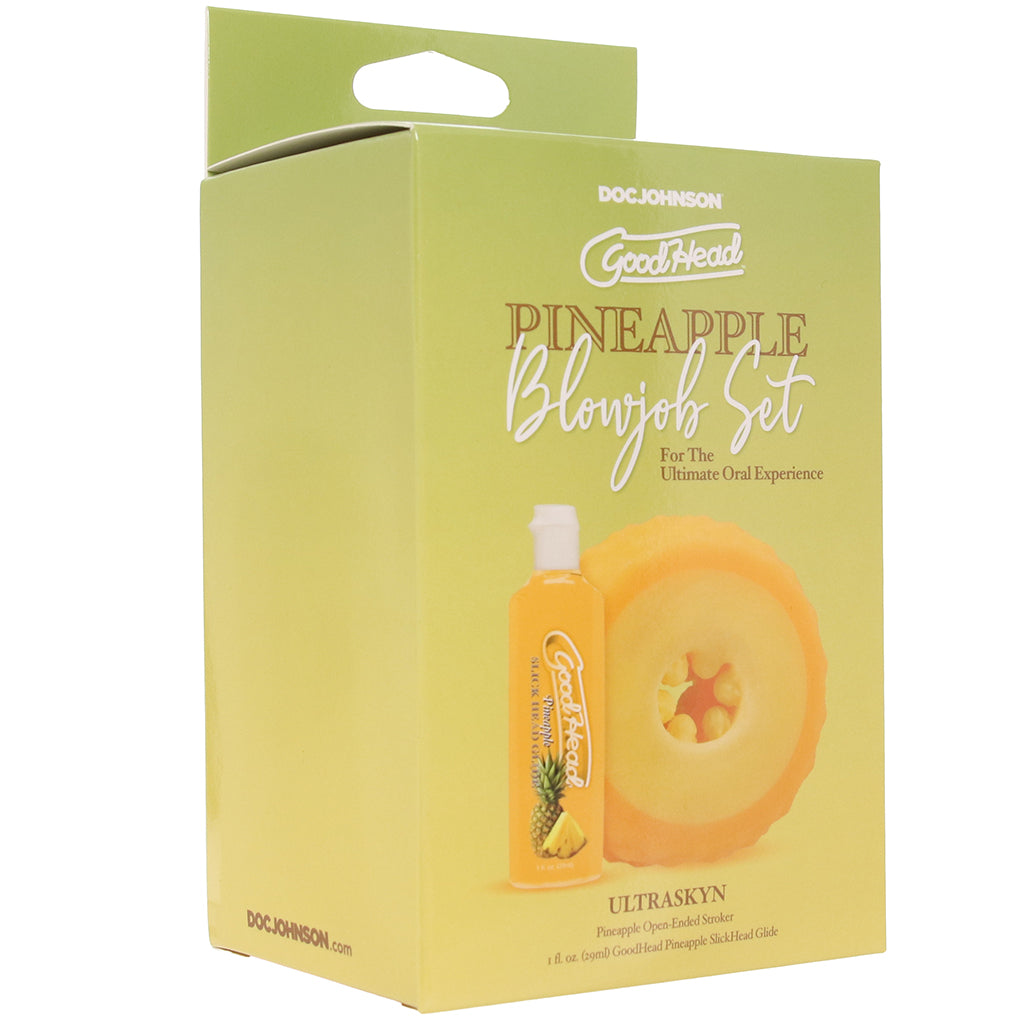 GoodHead Pineapple Blowjob Set Lubes and Lotions > Flavored Sex Lubes