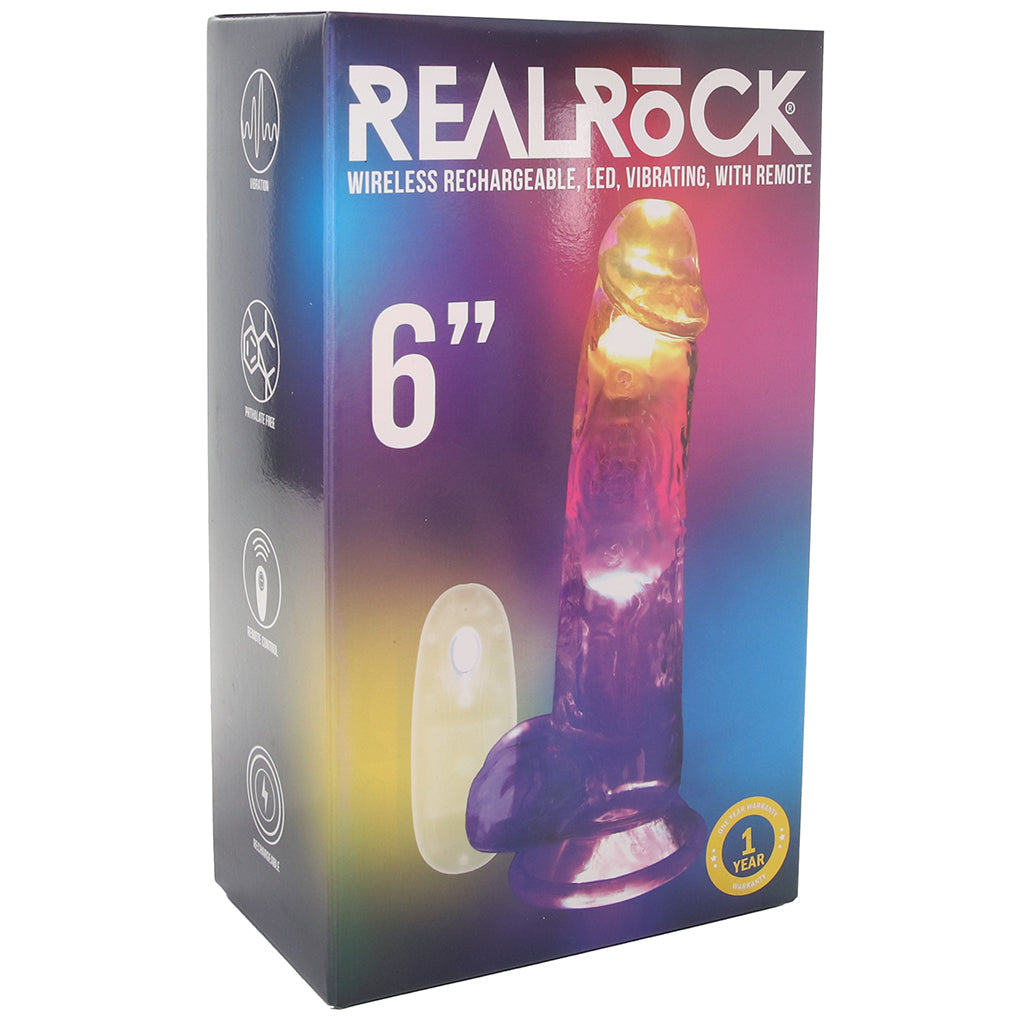 RealRock 6 Inch Light Up Vibrating Ballsy Dildo Vibrators > Realistic Vibrator Dildos