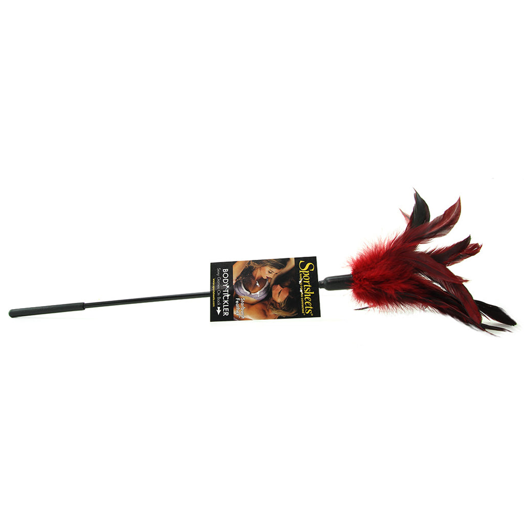Starburst Feather Body Tickler in Red Bondage and Fetish > Tools & Accessories