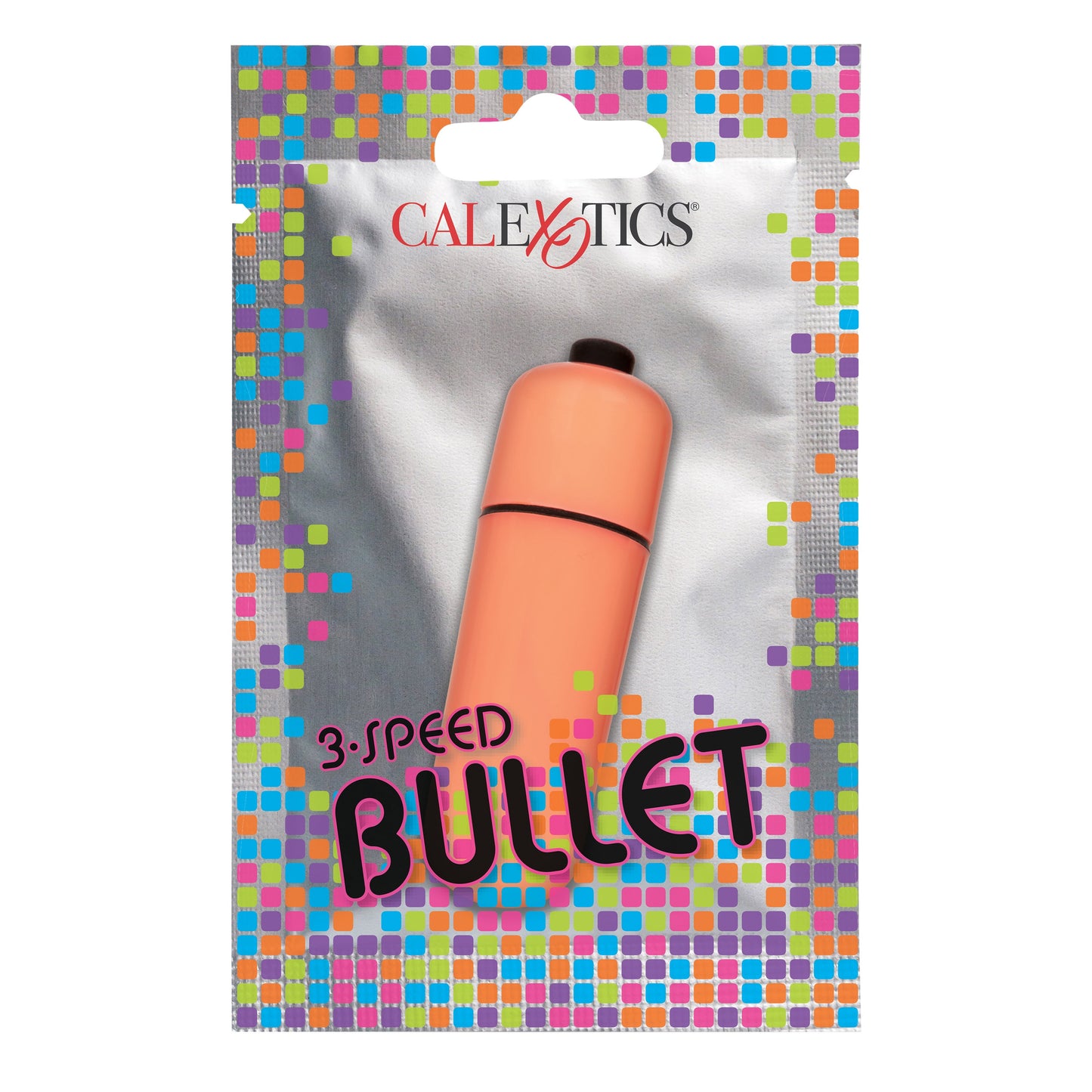 Foil Pack 3-Speed Bullet Vibrator in Vibrant Orange Color