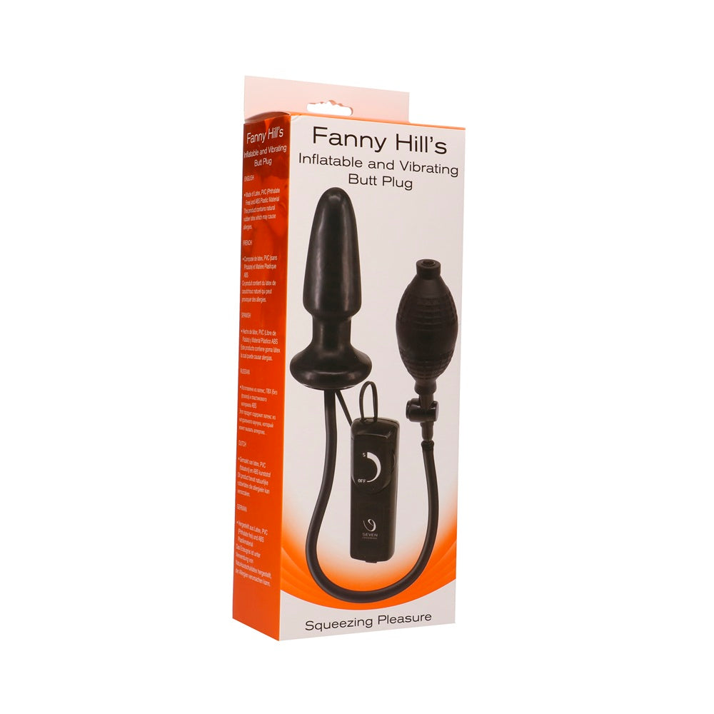 Inflatable Vibrating Butt Plug – Waterproof with Suction Cup Base