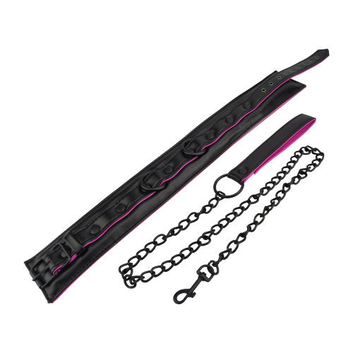 Bound to Please Padded Collar and Leash Set – Comfortable Bondage Kit