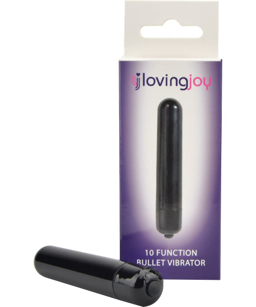 Loving Joy Obsidian Bullet Vibrator – 10 Function Slim Vibrator