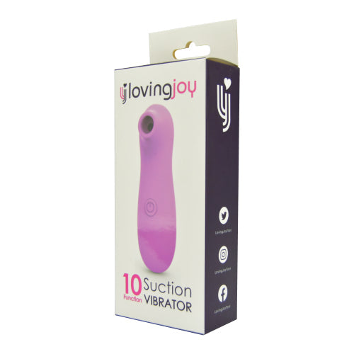Loving Joy Clitoral Suction Vibrator – 10 Function Travel Vibrator