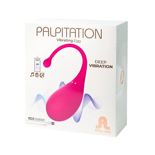 Adrien Lastic Palpitation Silicone Vibrating Egg with Nine Function Modes and Remote Control App