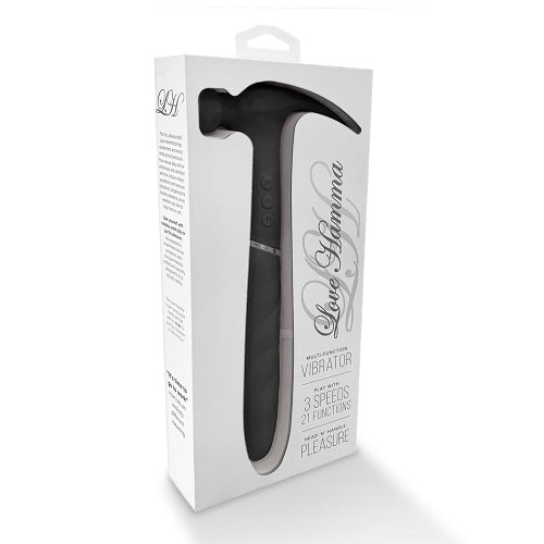 Love Hamma Round Tip Vibrator Black with Powerful Dual Stimulation and Multiple Speeds