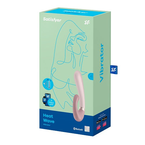 Satisfyer Heat Wave Connect App Vibrator Mauve with Dual Motors and Warming Function