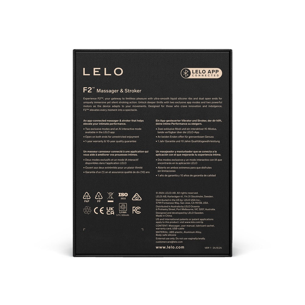 Lelo F2 (Blue) – Stamina Trainer and Open-Ended Stroker