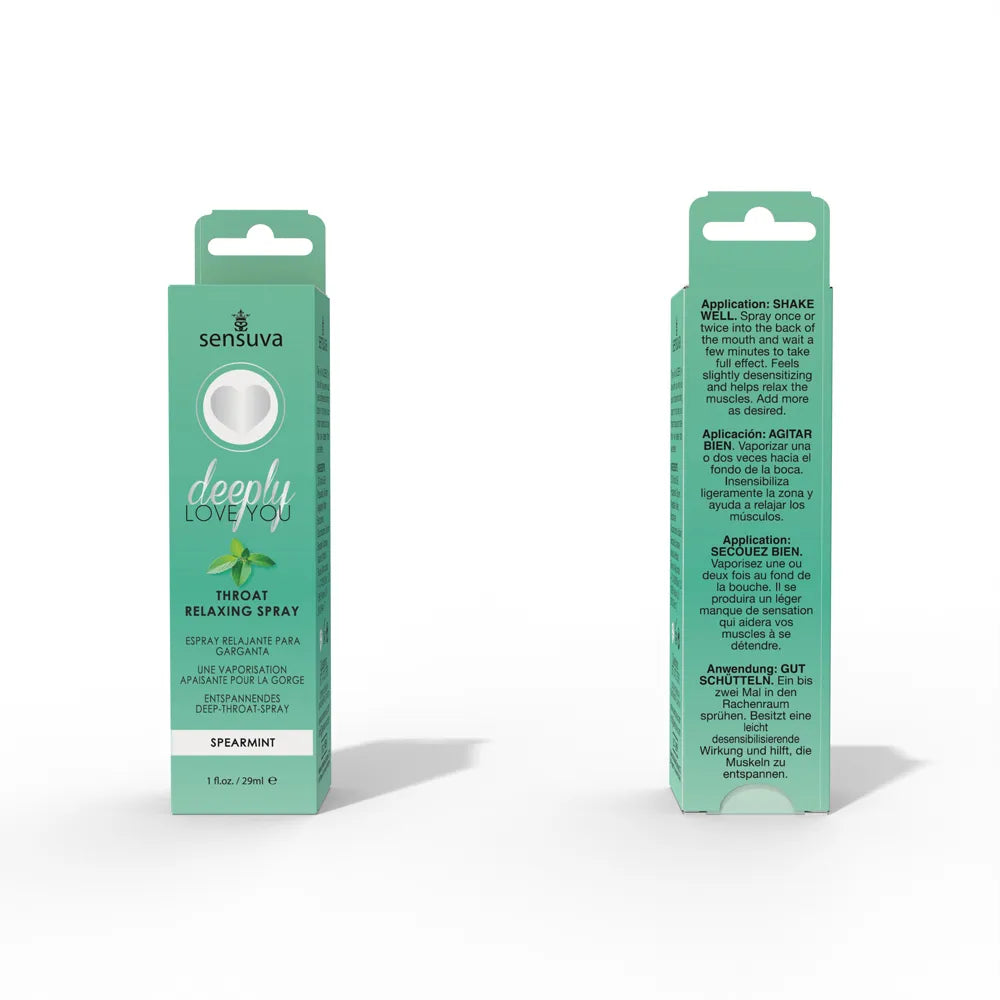 Sensuva Deeply Love You Throat Relaxing Spray – Salted Caramel / Spearmint Flavored Spray