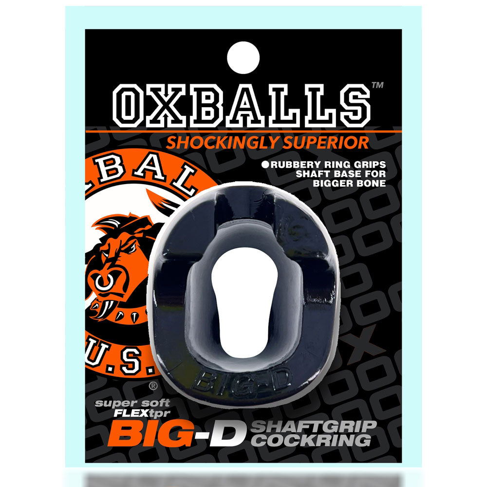 Big D Shaft Grip Cock Ring Black