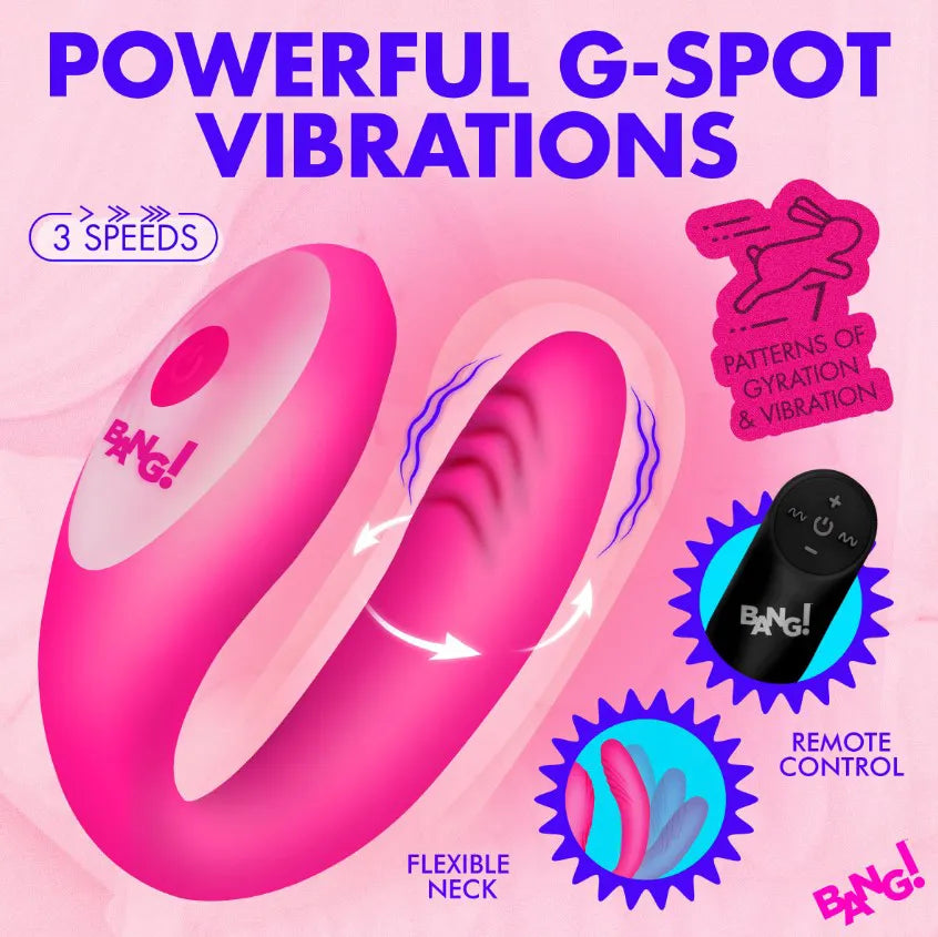 BG Gyrating G-Spot Vibrator – Remote-Controlled Silicone Vibrator