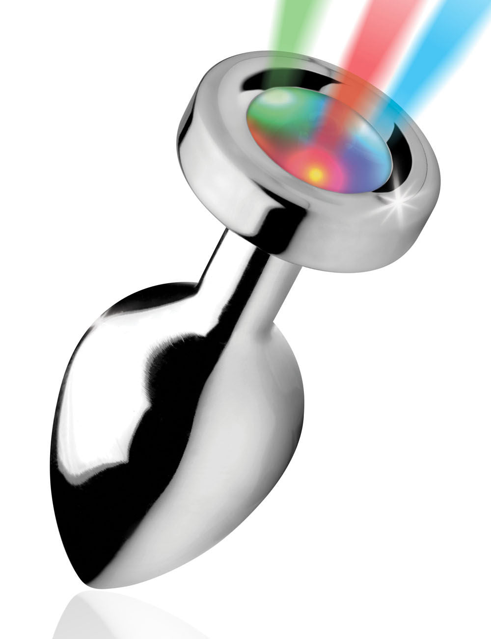 Light Up Large Anal Plug – Weighted 3 LED Light Patterns Anal Plug