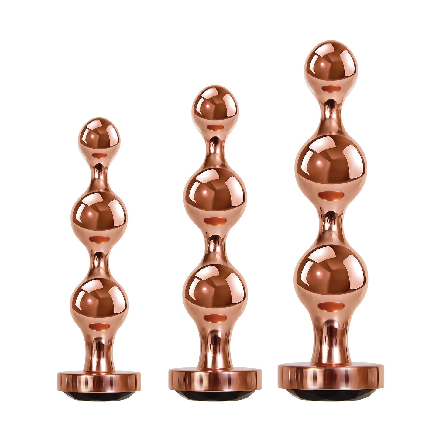 Gender X Gold Digger Set – Metallic Butt Plugs Set of Three Sizes