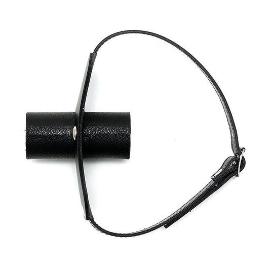 Rimba Leather Gag With Urine Tube – Adjustable Leather Gag