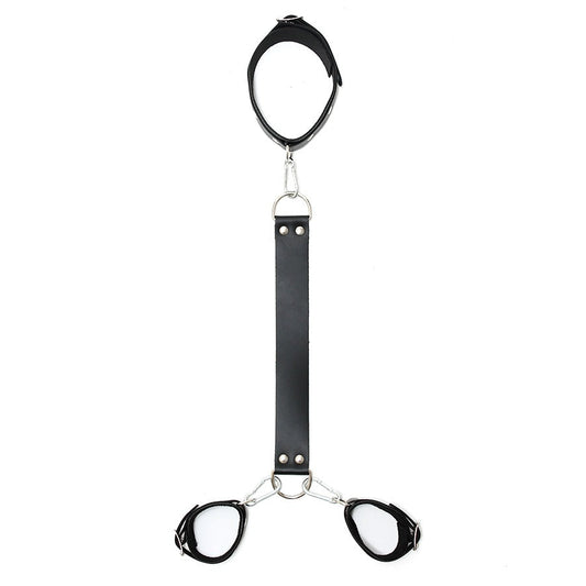 Rimba Leather Neck and Wrist Cuffs – Adjustable Leather Restraints