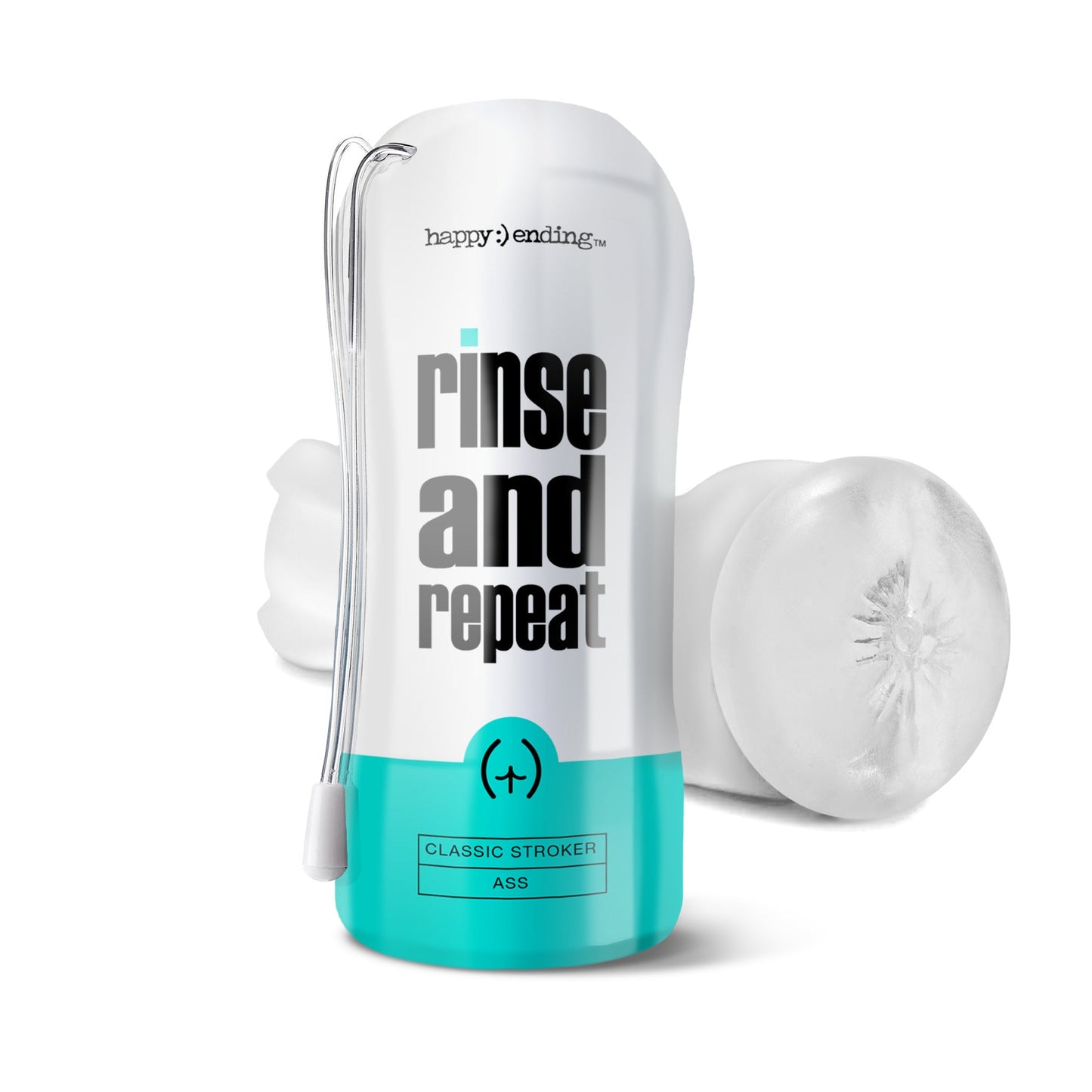 Happy Ending Rinse and Repeat Classic Stroker Ass 6 Inch Soft TPE with Squeezable Case