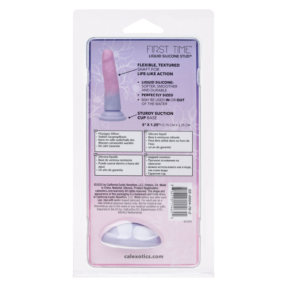 First Time Liquid Silicone Stud – Soft Flexible 5" Anal Plug