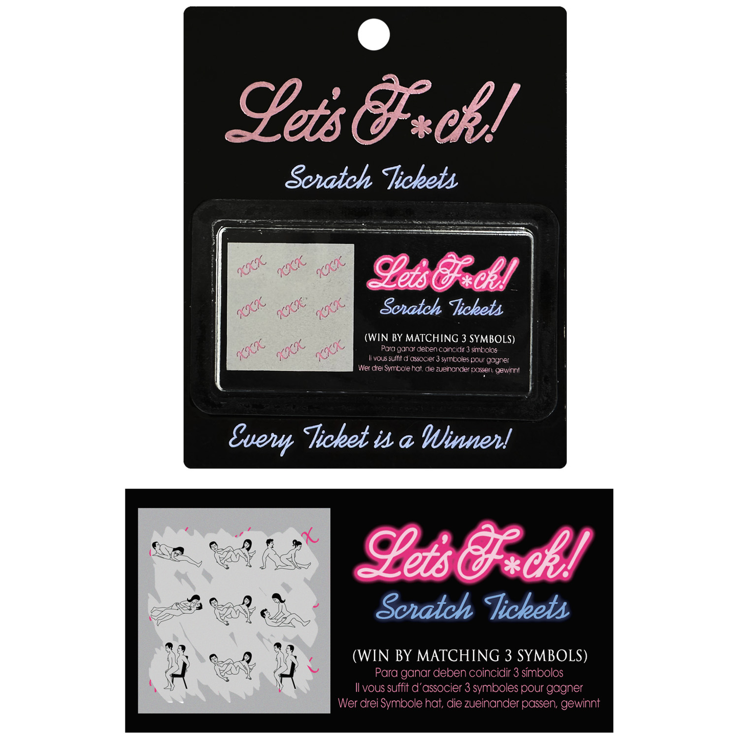Lets Fuck Scratch Tickets – Set of 8 Winning Sex Position Cards Game