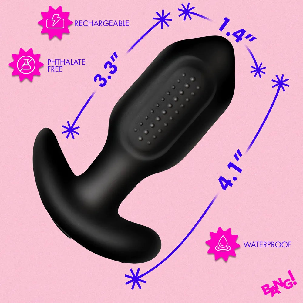 Bang! Rechargeable Silicone Butt Plug – Vibrating Anal Toy