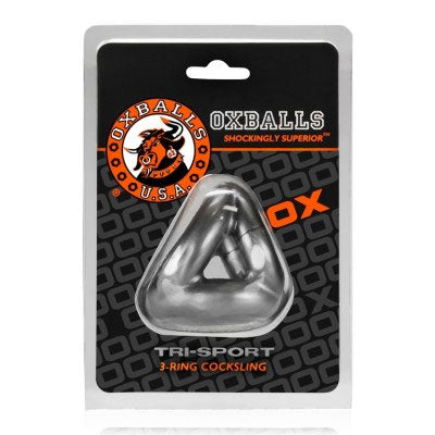 Oxballs TriSport – Steel 3 Ring Cocksling Cockring