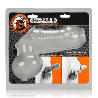 Oxballs Sackjack Wearable Jackoff Sheath Clear