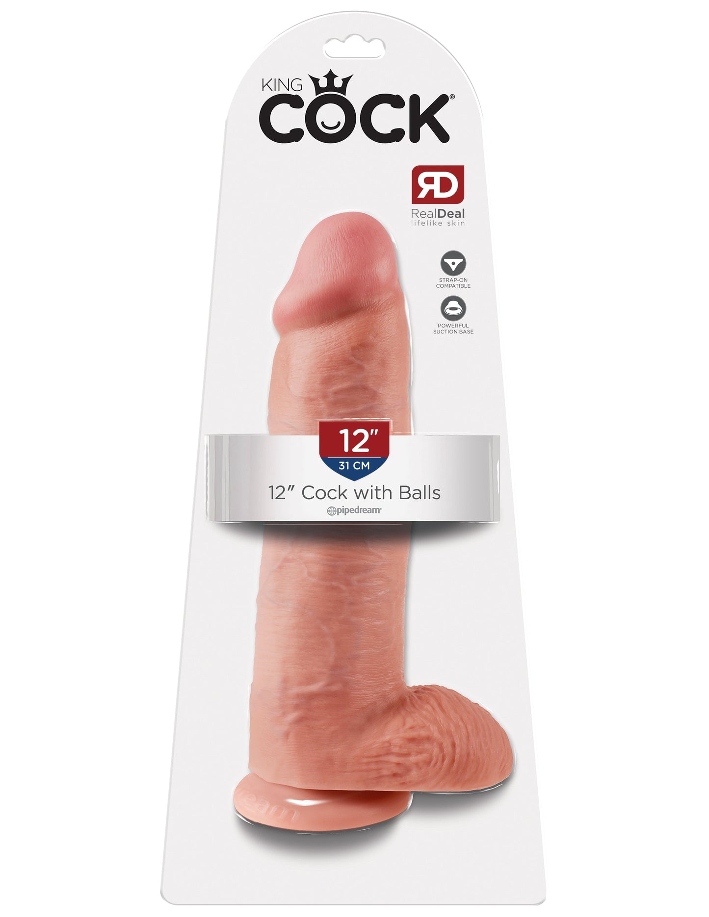 King Cock 12 Inch Dong With Balls – Realistic 30.5 cm Dildo