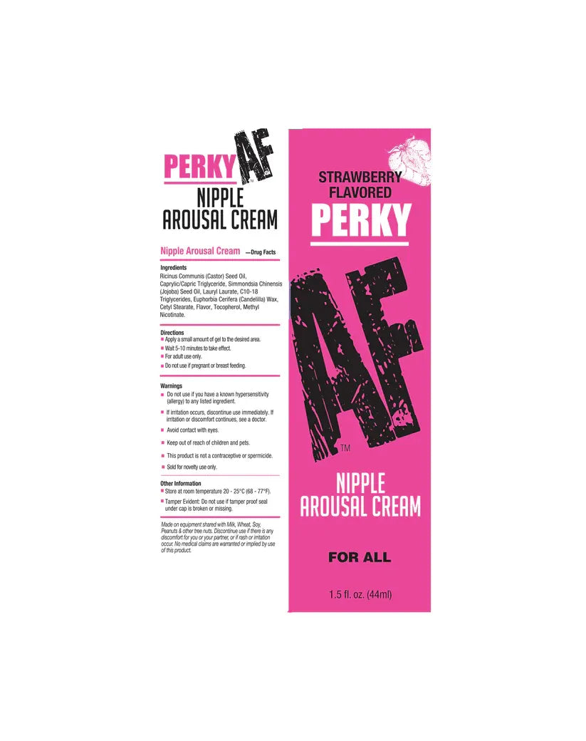 Perky AF Strawberry – Flavored Nipple Arousal Cream 1.5oz