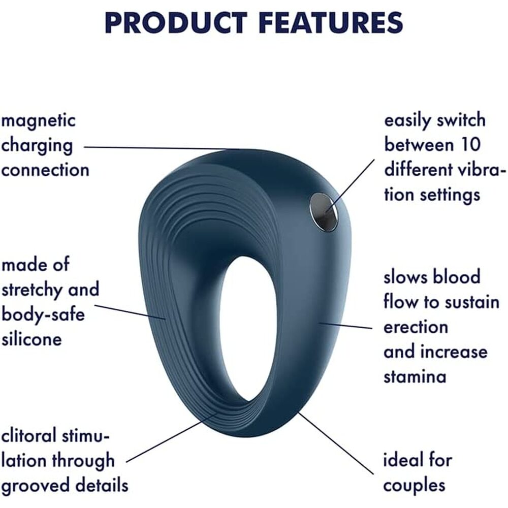 Satisfyer Ring 2 Power – Vibrating Cock Ring with 10 Vibration Programs