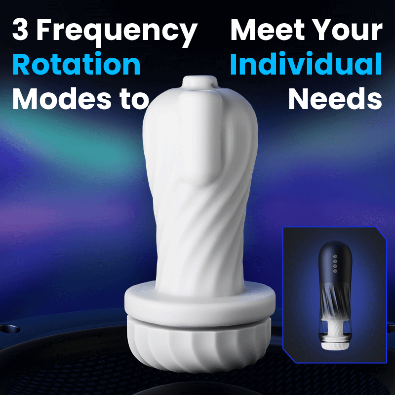 Dreamer - Glans and corona stimulation 3 Rotating 5 Thrusting 5 Vibrating Heating Male Stroker Masturbation Cup