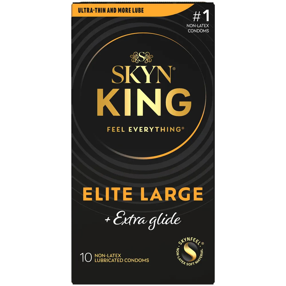 Skyn King Elite Extra Glide Large Condoms 10 Pack - Ultra Thin