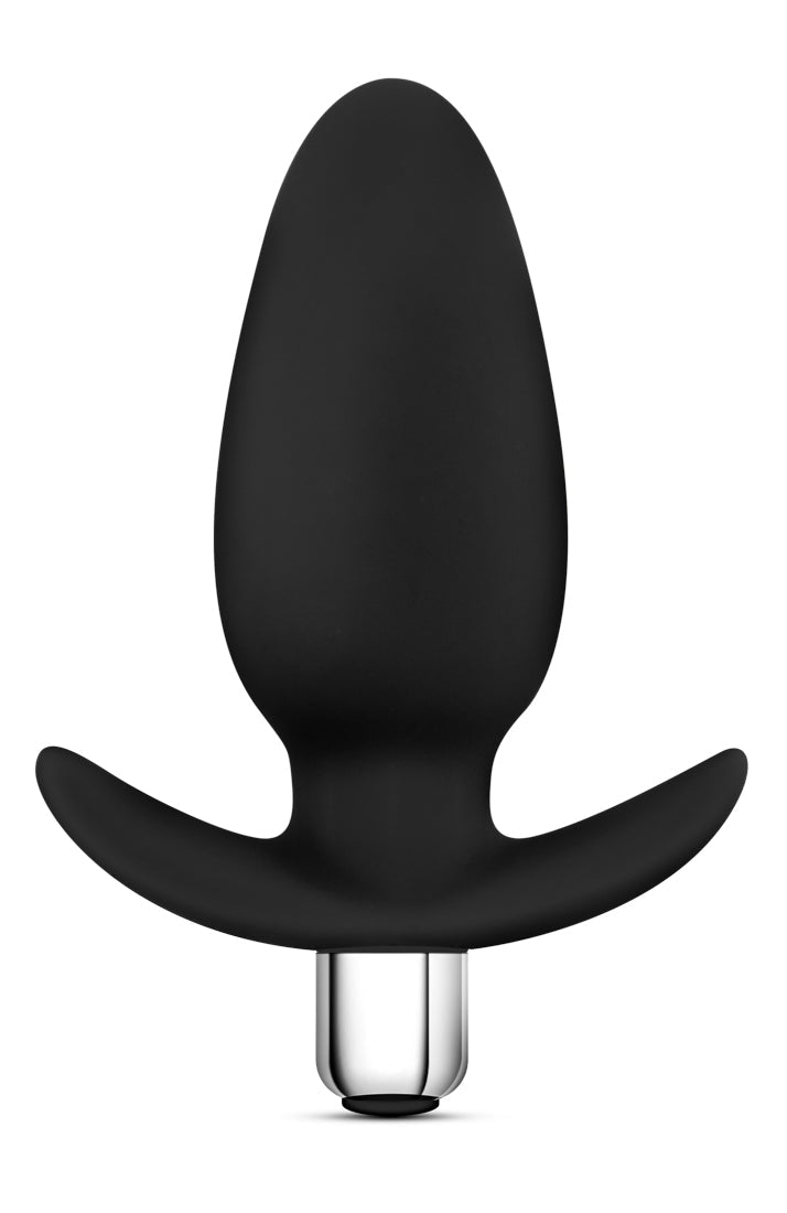 Luxe Little Thumper Black Vibrating Anal Plug 4 Inch