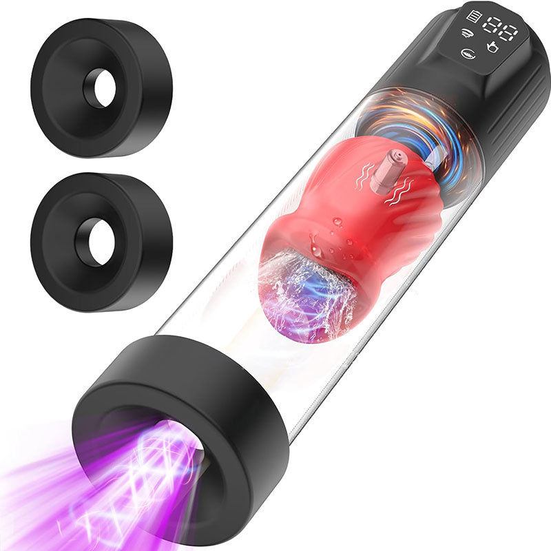 Alexander- 7 Vibrating & 5 Sucking Penis Pump Vacuum Suction Male Penis Extender Penis Pumps