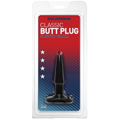 Classic Smooth Butt Plug Small Black