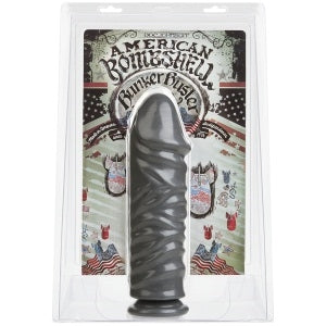 Bunker Buster 10.7 Inch Anal Dildo in Gun Metal Finish
