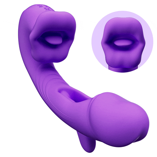 Isolde - Upgraded Mouth-Shaped 3 In 1 Flapping & Biting & Toungue Vibrator Vibrators