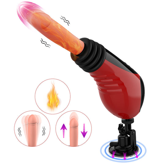 Acmejoy - 9 Thrusting Vibrating Heating Dildo Sex Machine Dildos